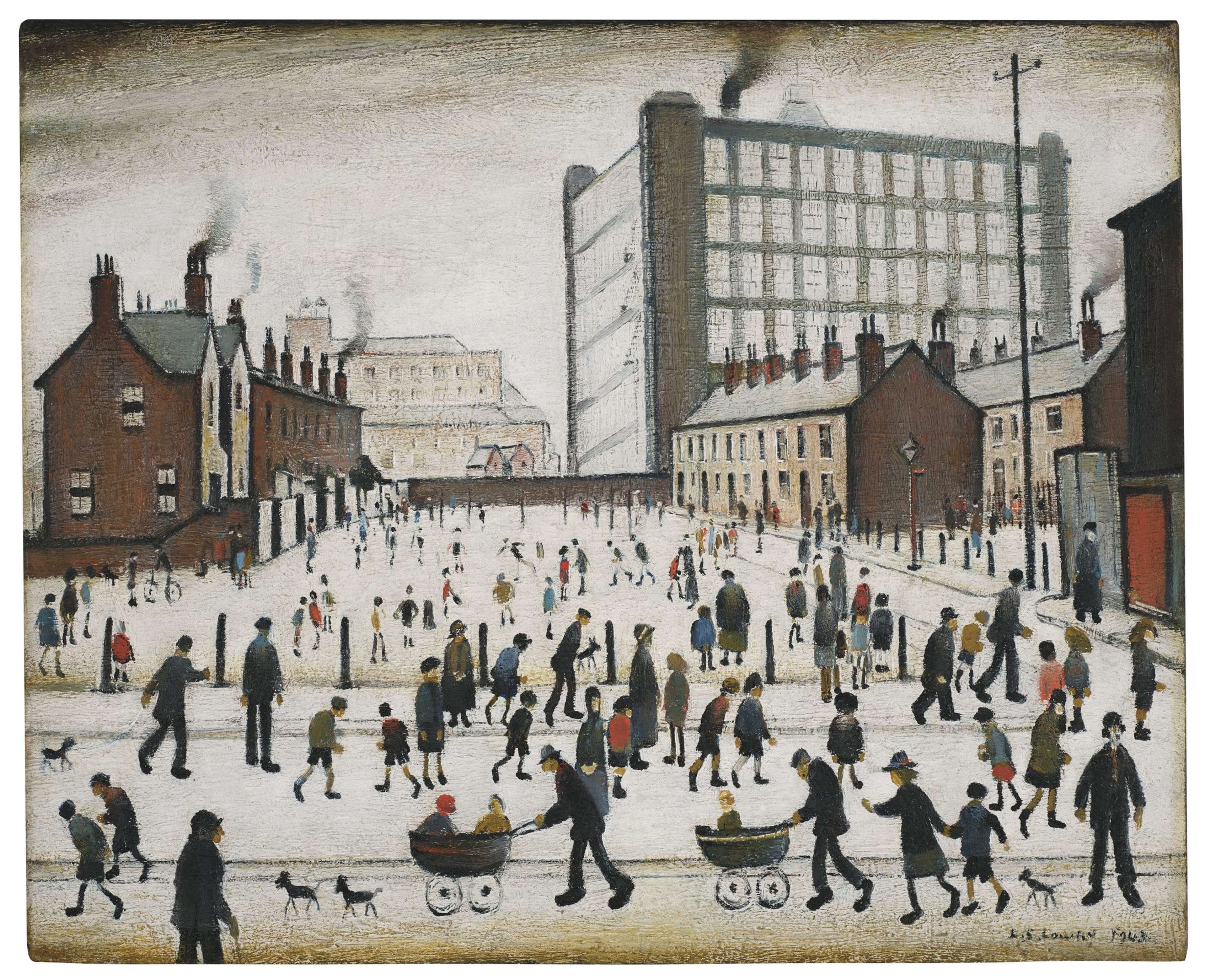 The Mill, Pendlebury by L S Lowry