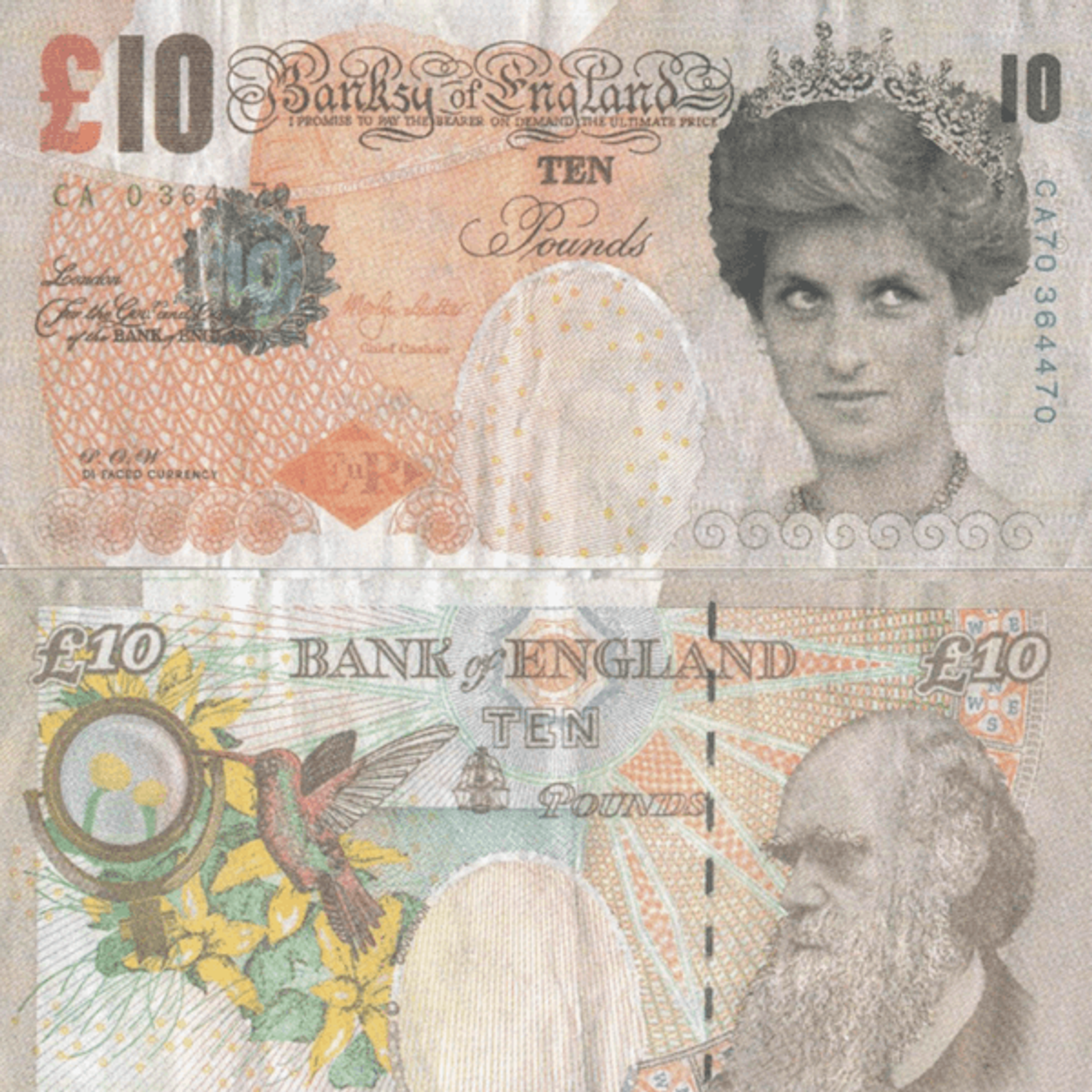 Di Faced Tenner by Banksy
