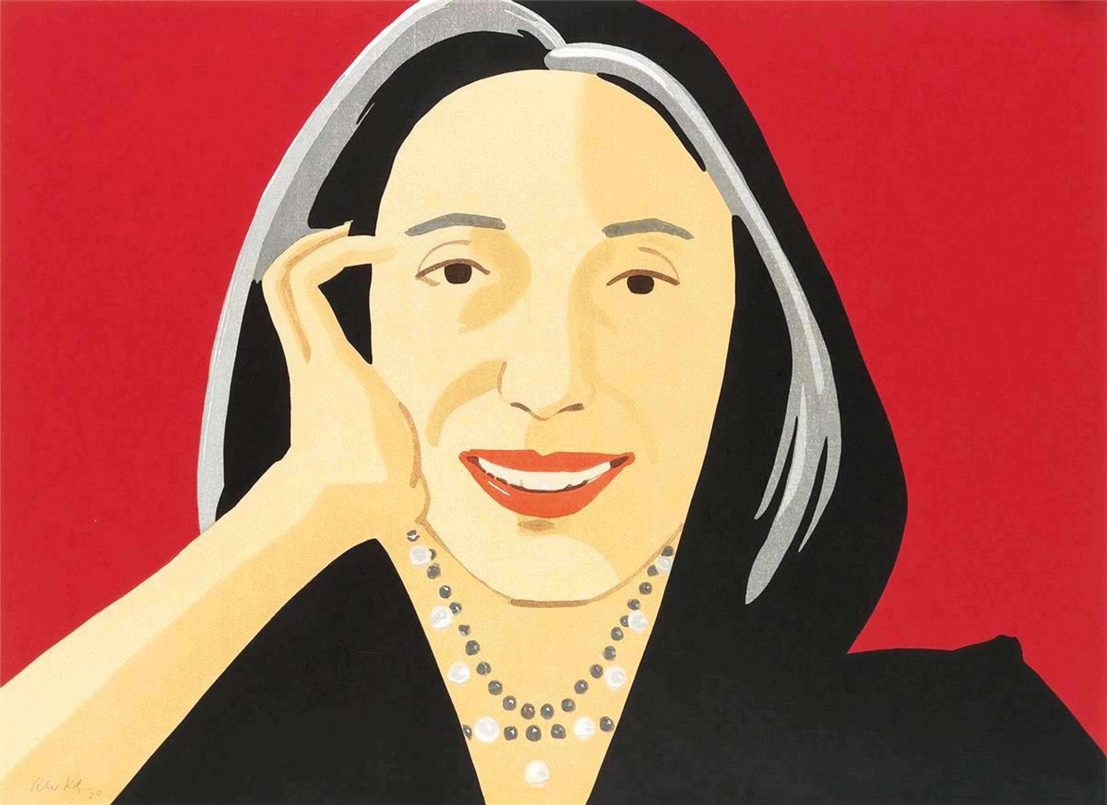 Ada (red) - Signed Print by Alex Katz 2011 - MyArtBroker