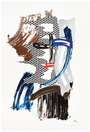 Roy Lichtenstein: Mask - Signed Mixed Media