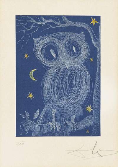 La Petite Chouette - Signed Print by Salvador Dali 1968 - MyArtBroker