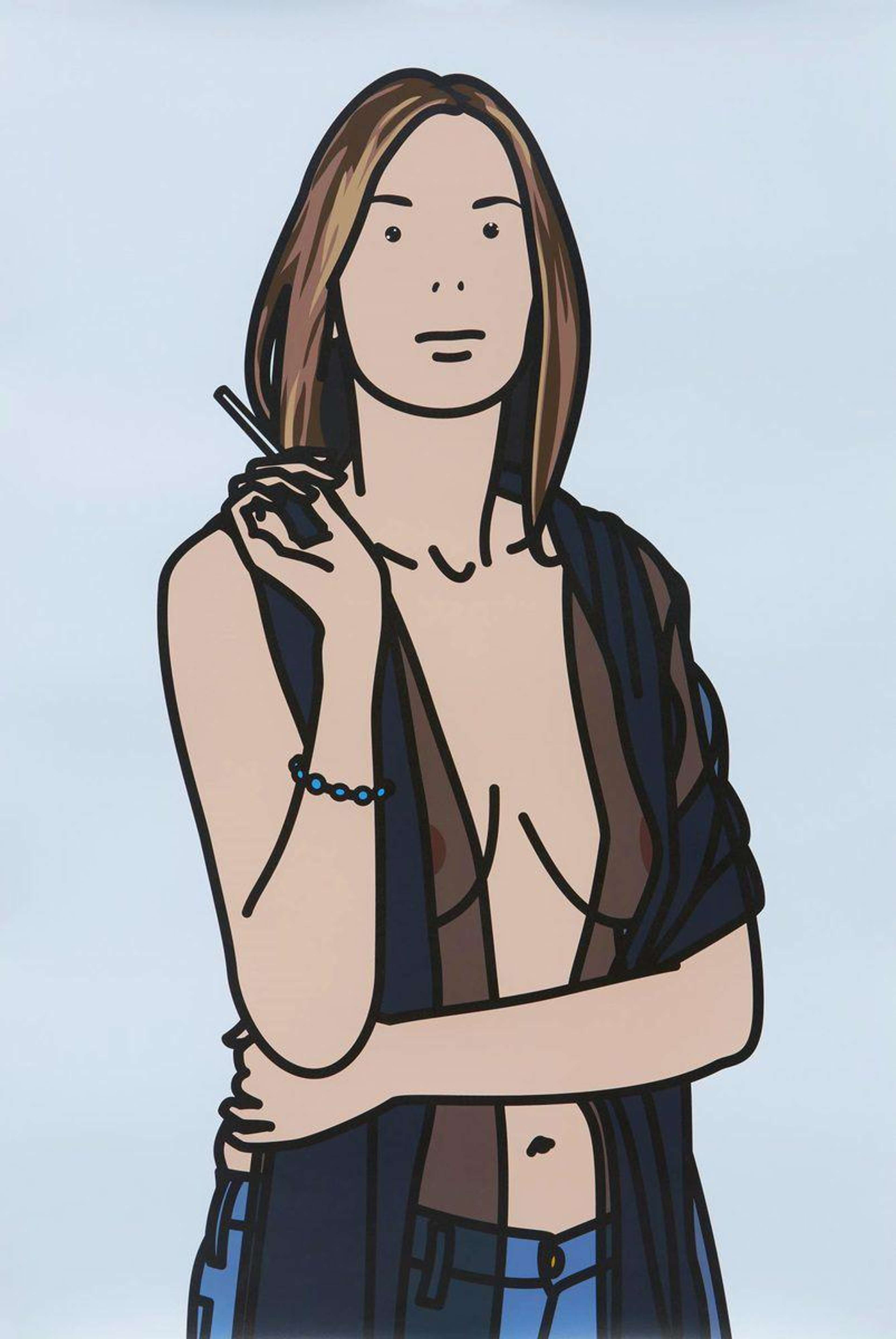 Ruth Smoking 5 - Signed Print by Julian Opie 2006 - MyArtBroker