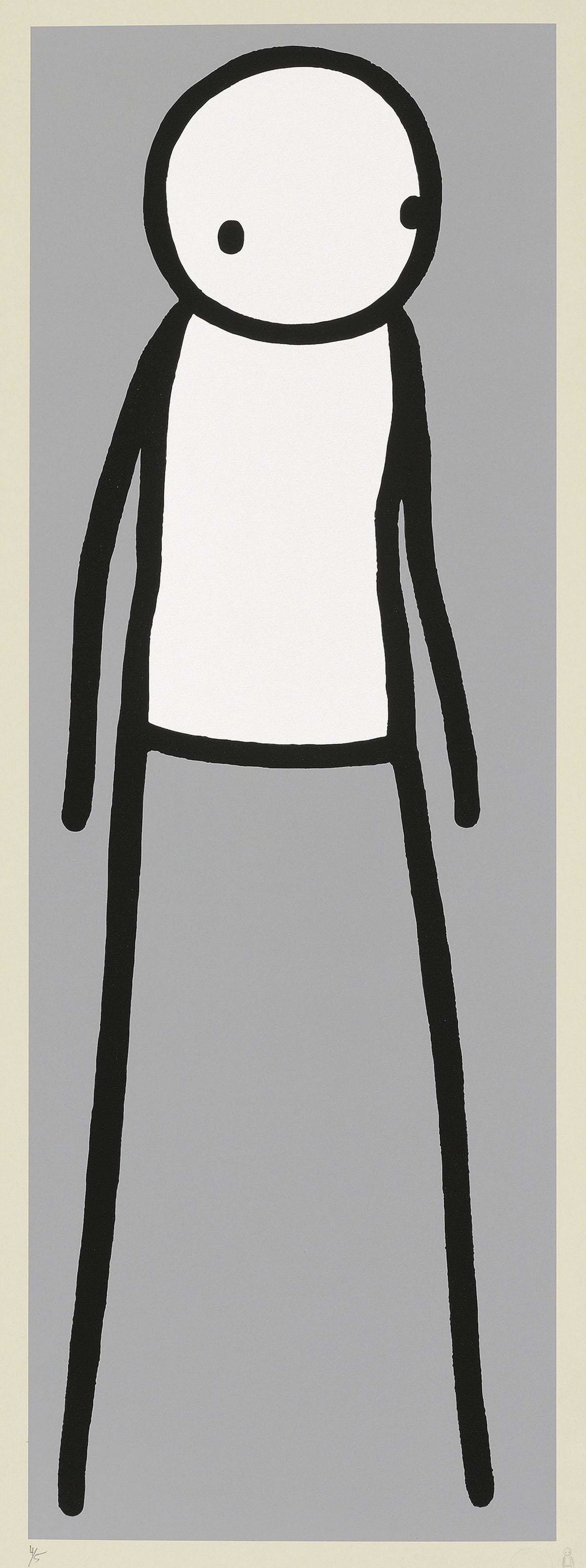 Walk (grey) - Signed Print by Stik 2012 - MyArtBroker