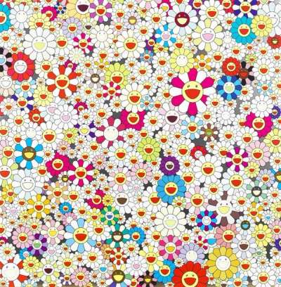 Field Of Smiling Flowers - Signed Print by Takashi Murakami 2010 - MyArtBroker