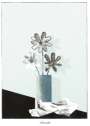 David Hockney: Still Life (silver flowers) - Signed Print