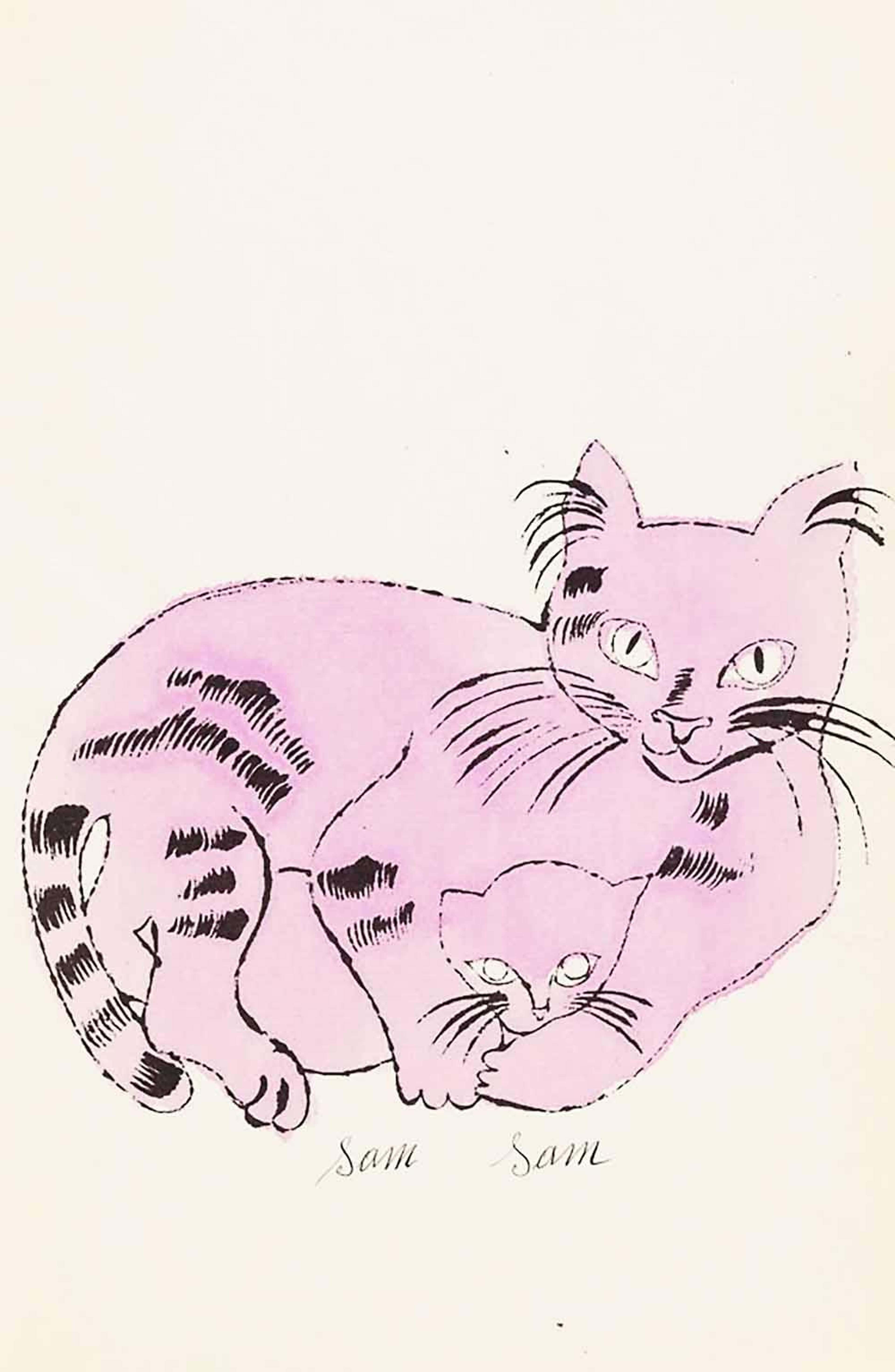 Cats Named Sam IV 62 - Unsigned Print by Andy Warhol 1954 - MyArtBroker