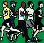 Julian Opie: Running Men - Signed Print