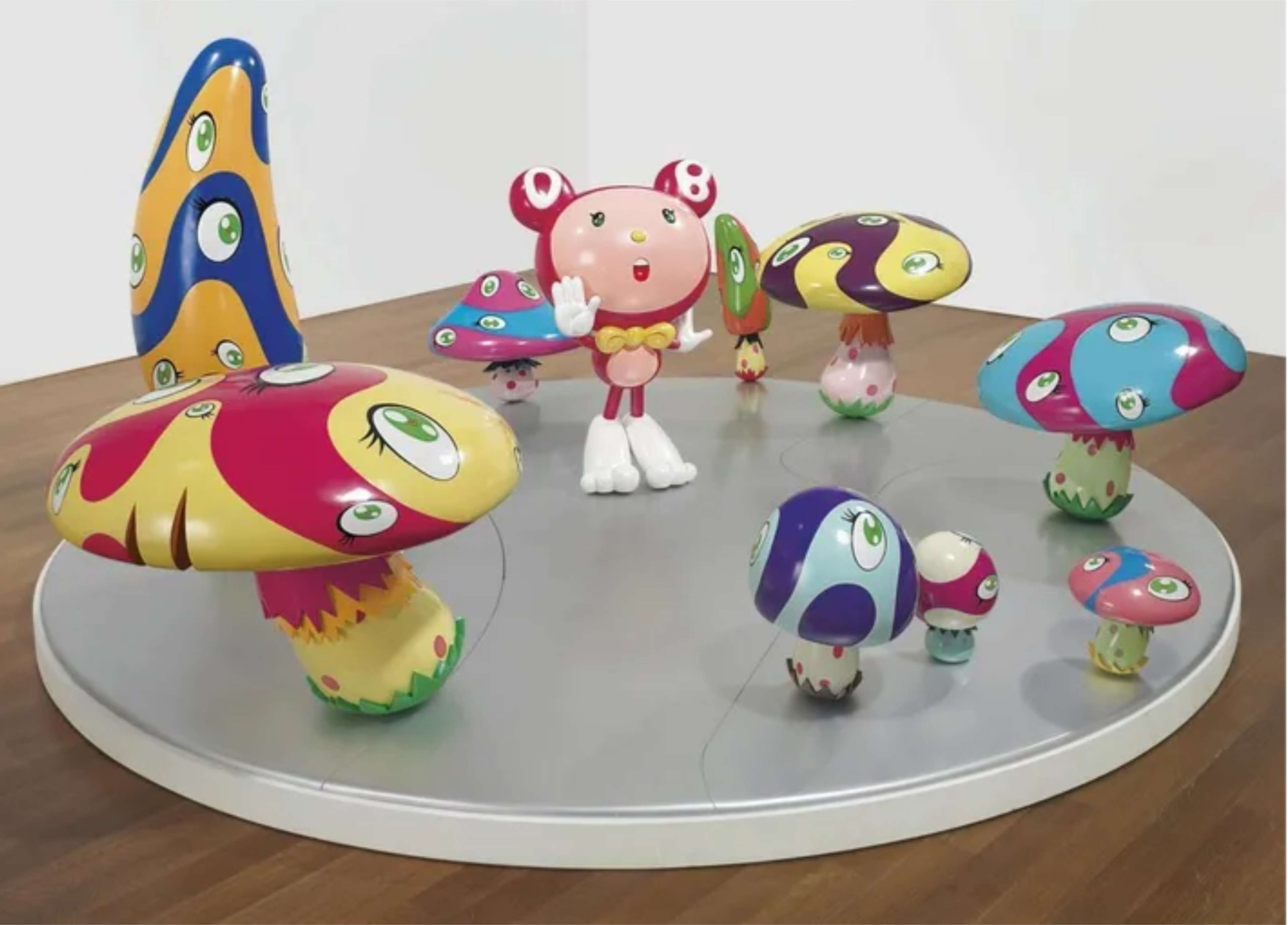 Dob In The Strange Forest (Red Dob) by Takashi Murakami