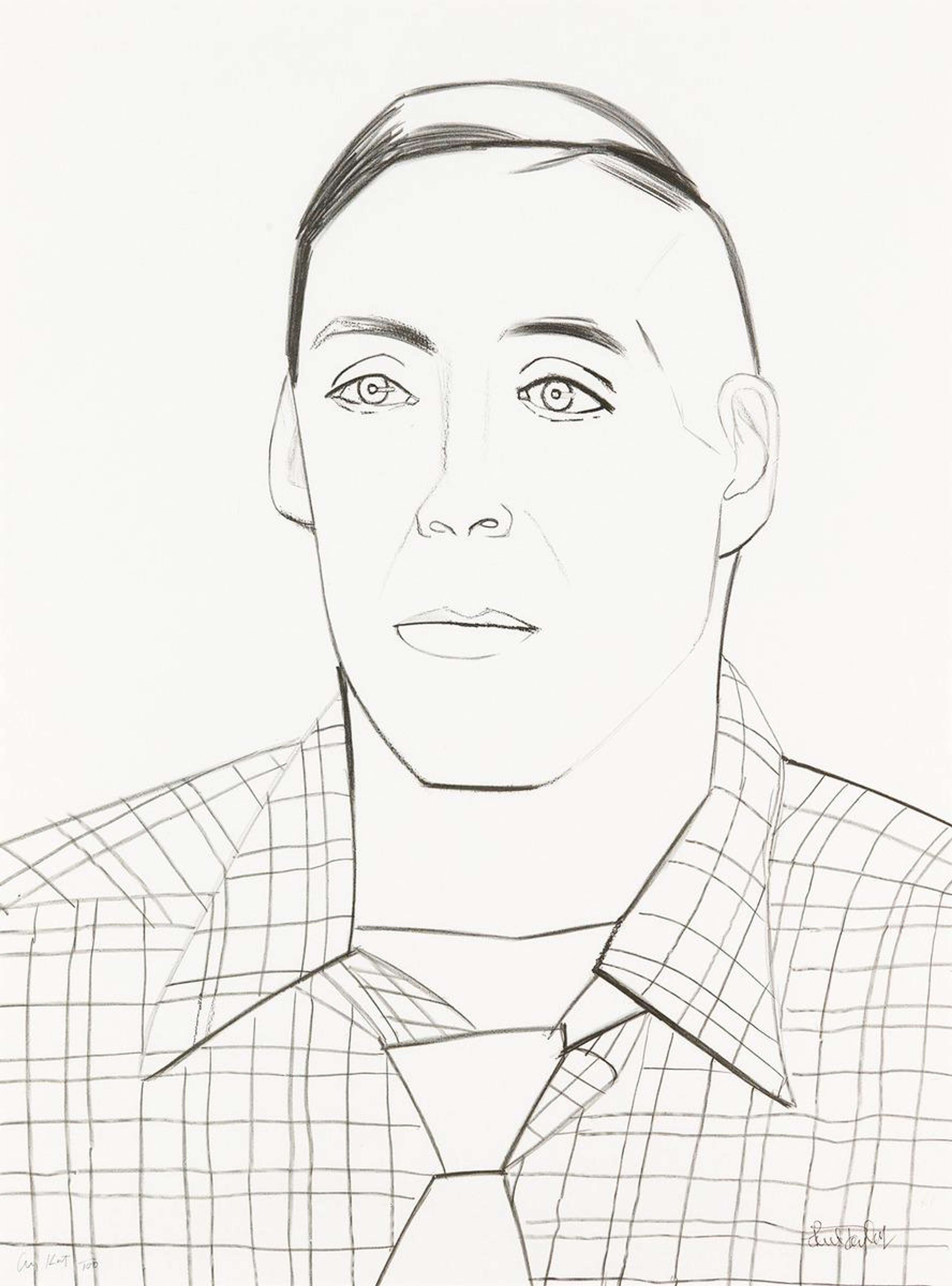 Portrait Of Paul Taylor - Signed Print by Alex Katz 1984 - MyArtBroker