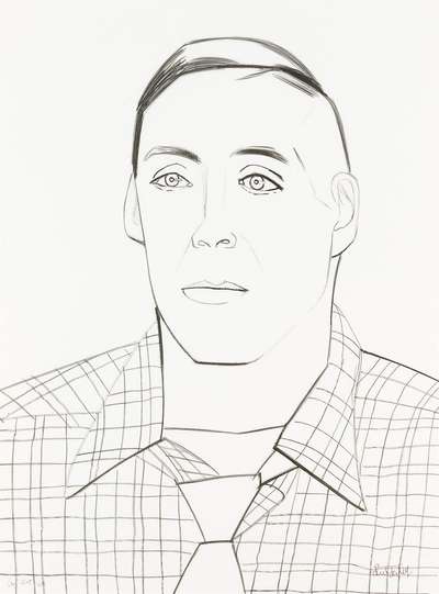Portrait Of Paul Taylor - Signed Print by Alex Katz 1984 - MyArtBroker