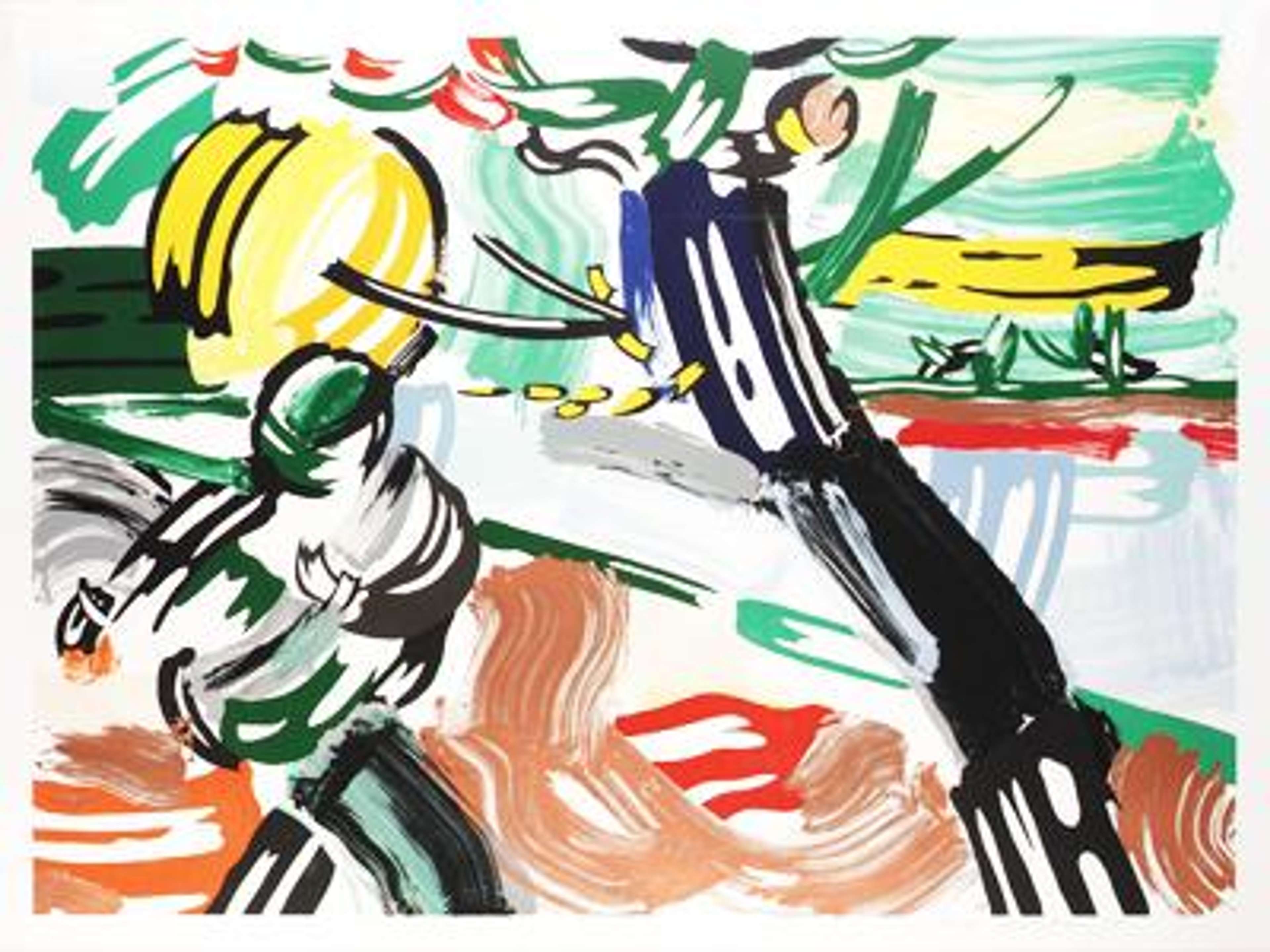 The Sower - Signed Mixed Media by Roy Lichtenstein 1985 - MyArtBroker