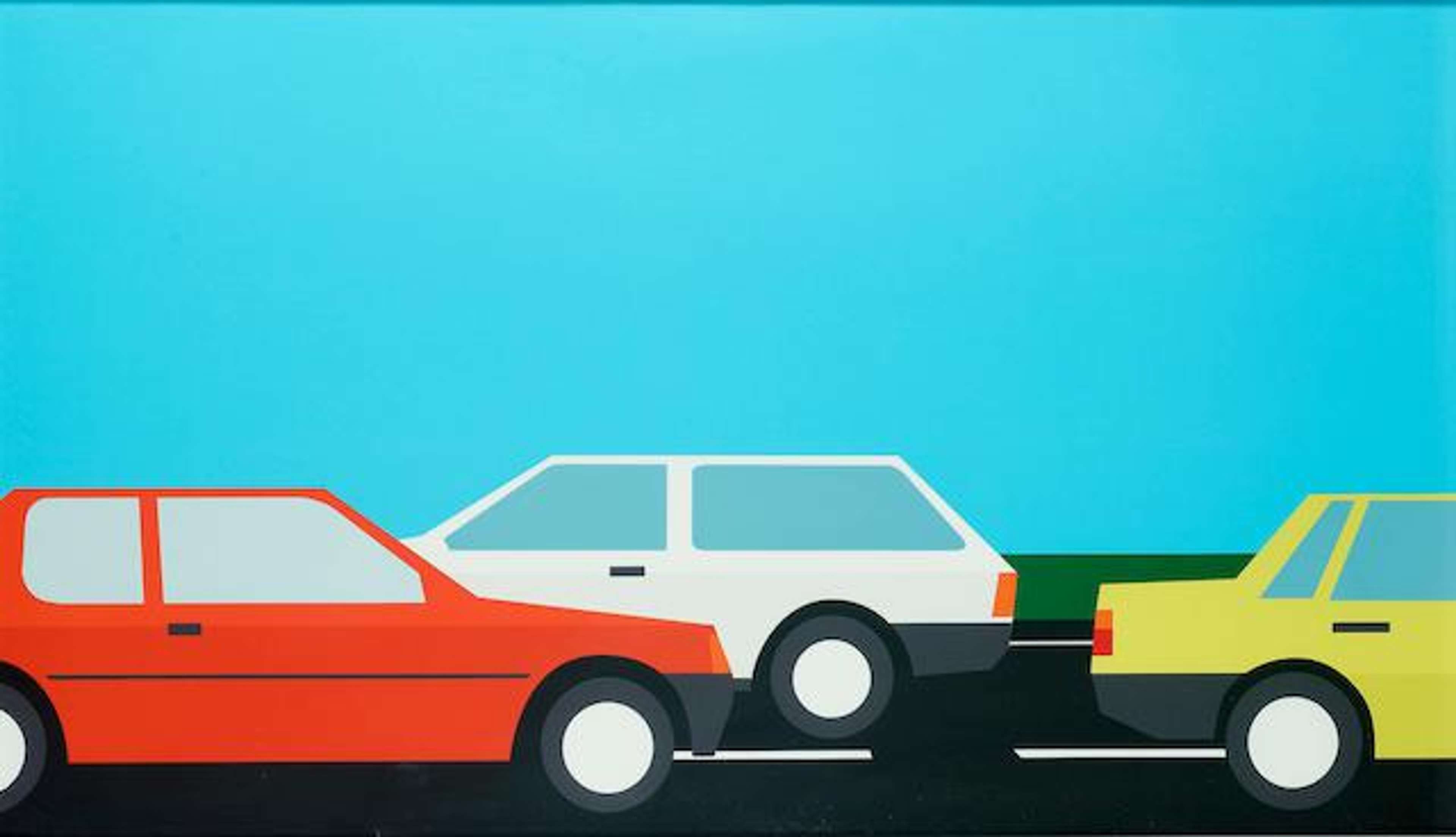 Cars - Signed Print by Julian Opie 1999 - MyArtBroker