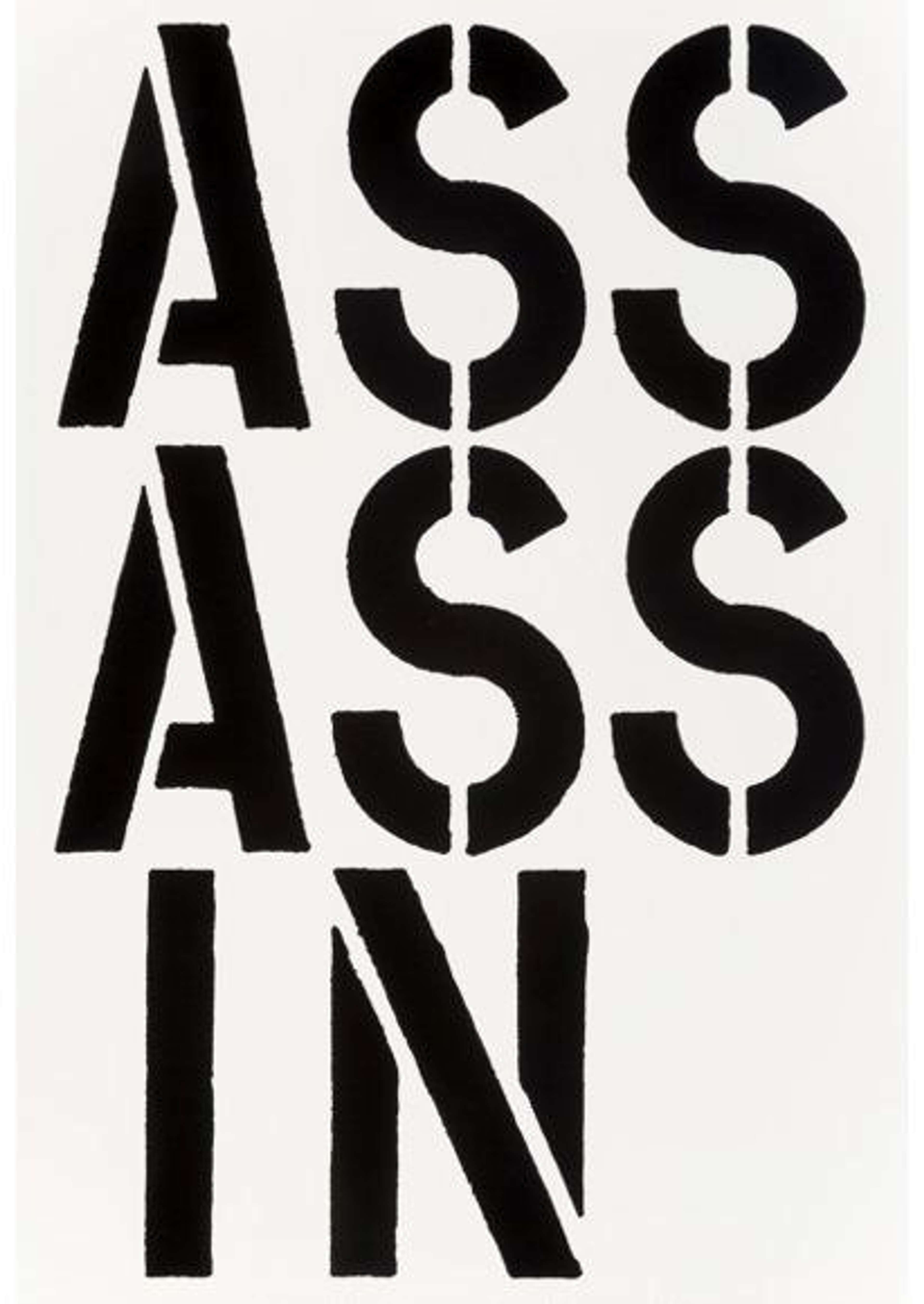 Assassin - Unsigned Print by Christopher Wool 1989 - MyArtBroker