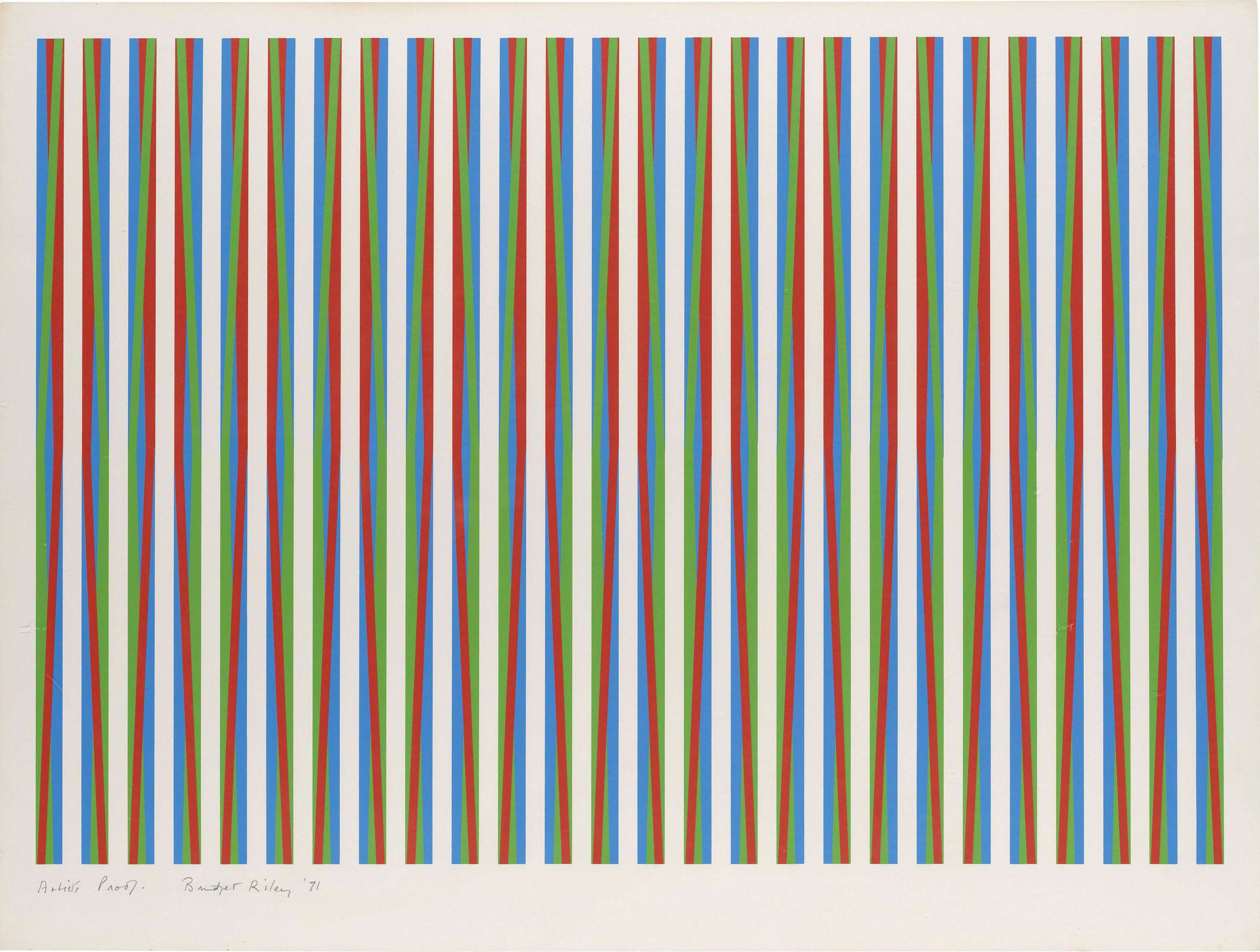 Firebird by Bridget Riley 