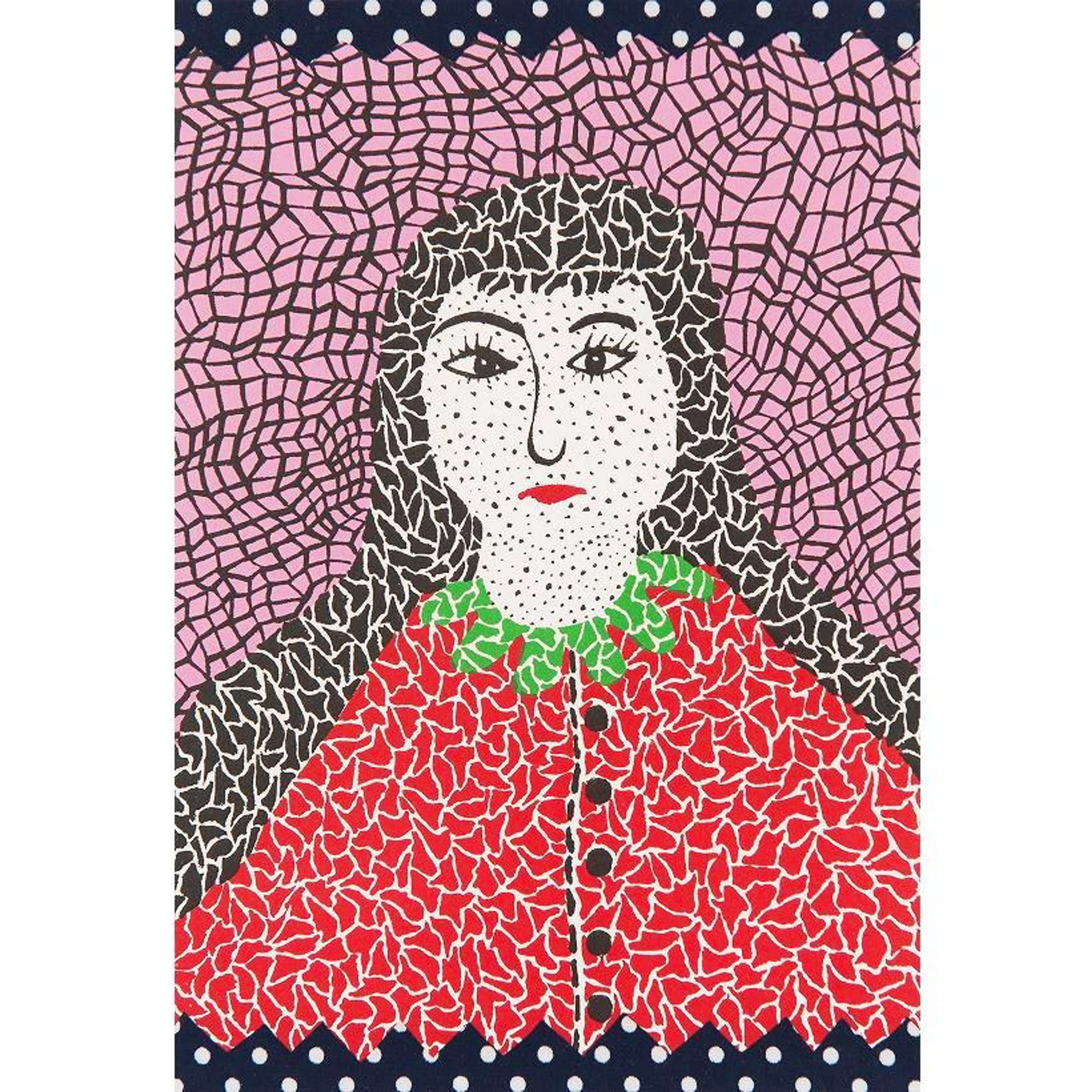 Self-portrait, Kusama 9 - Signed Print by Yayoi Kusama 1982 - MyArtBroker