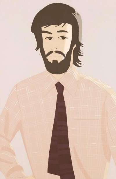 Plaid Shirt 1 - Signed Print by Alex Katz 1981 - MyArtBroker