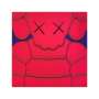 KAWS: What Party (red on blue) - Signed Print