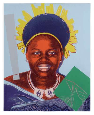 Queen Ntombi Twala of Swaziland Royal Edition (F. & S. II.347A) - Signed Print by Andy Warhol 1985 - MyArtBroker
