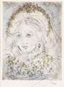 Salvador Dali: Portrait De Marguerite (Faust) - Signed Print