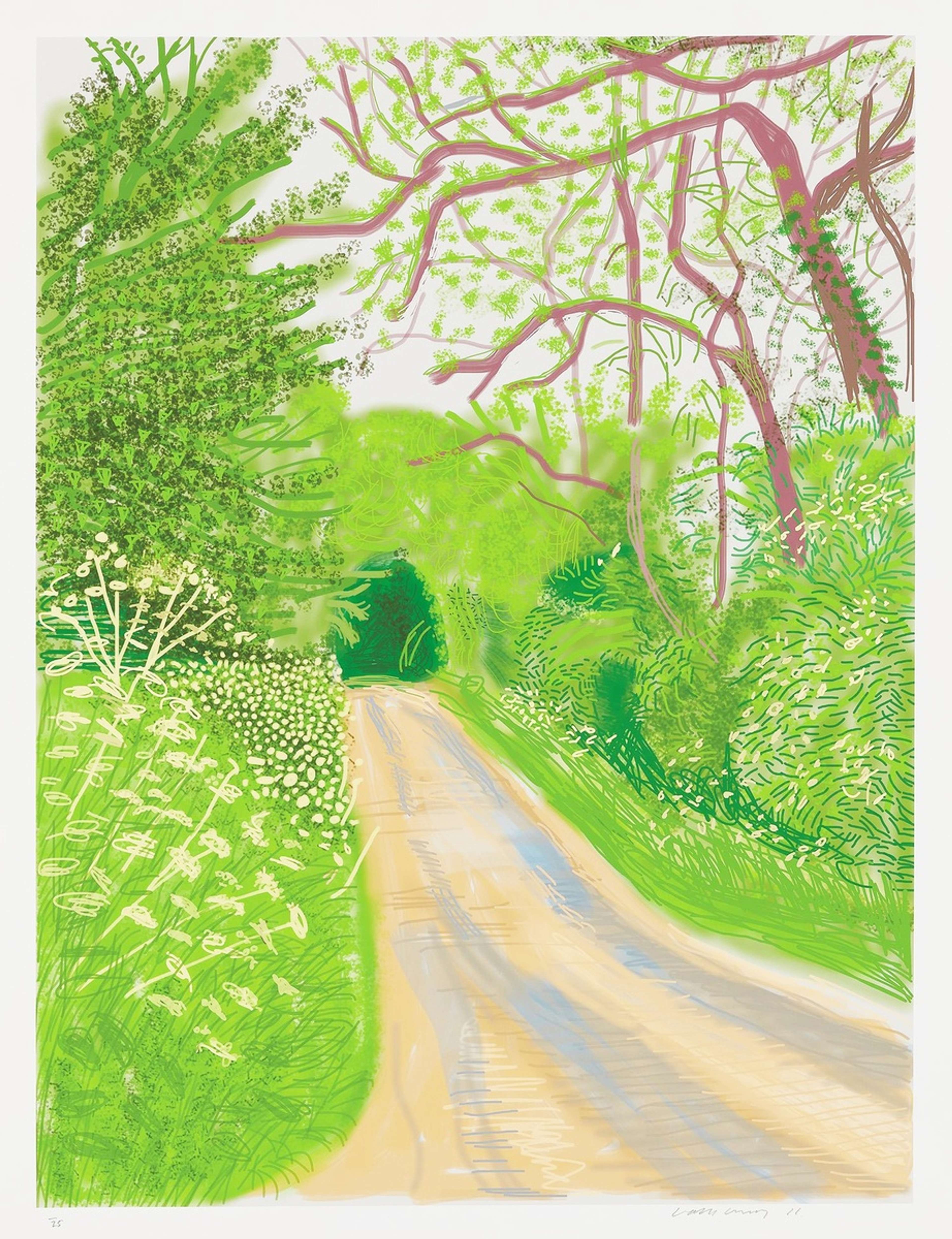 The Arrival Of Spring In Woldgate East Yorkshire 16th May 2011 by David Hockney