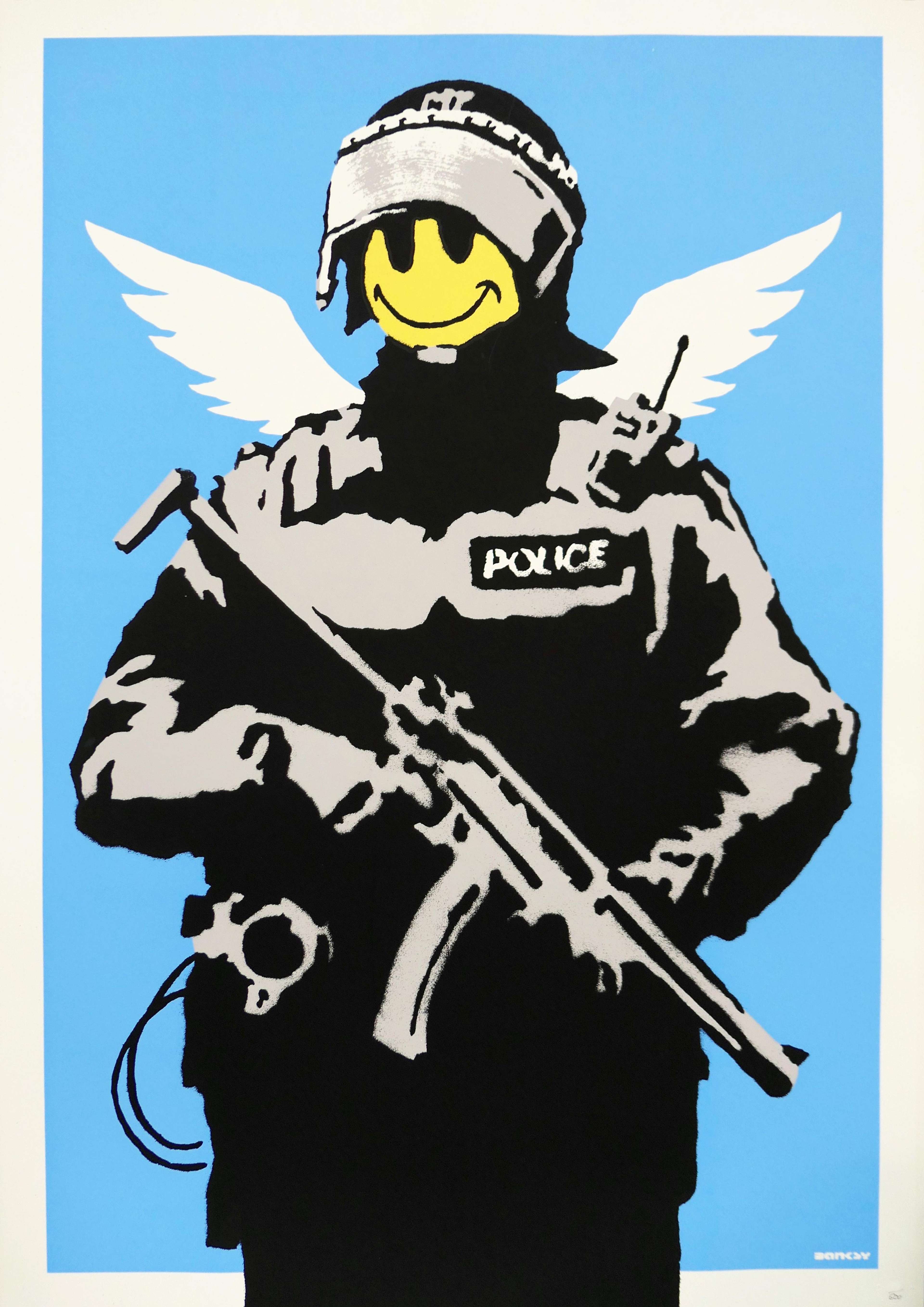 Flying Copper - Unsigned Print by Banksy 2003 - MyArtBroker