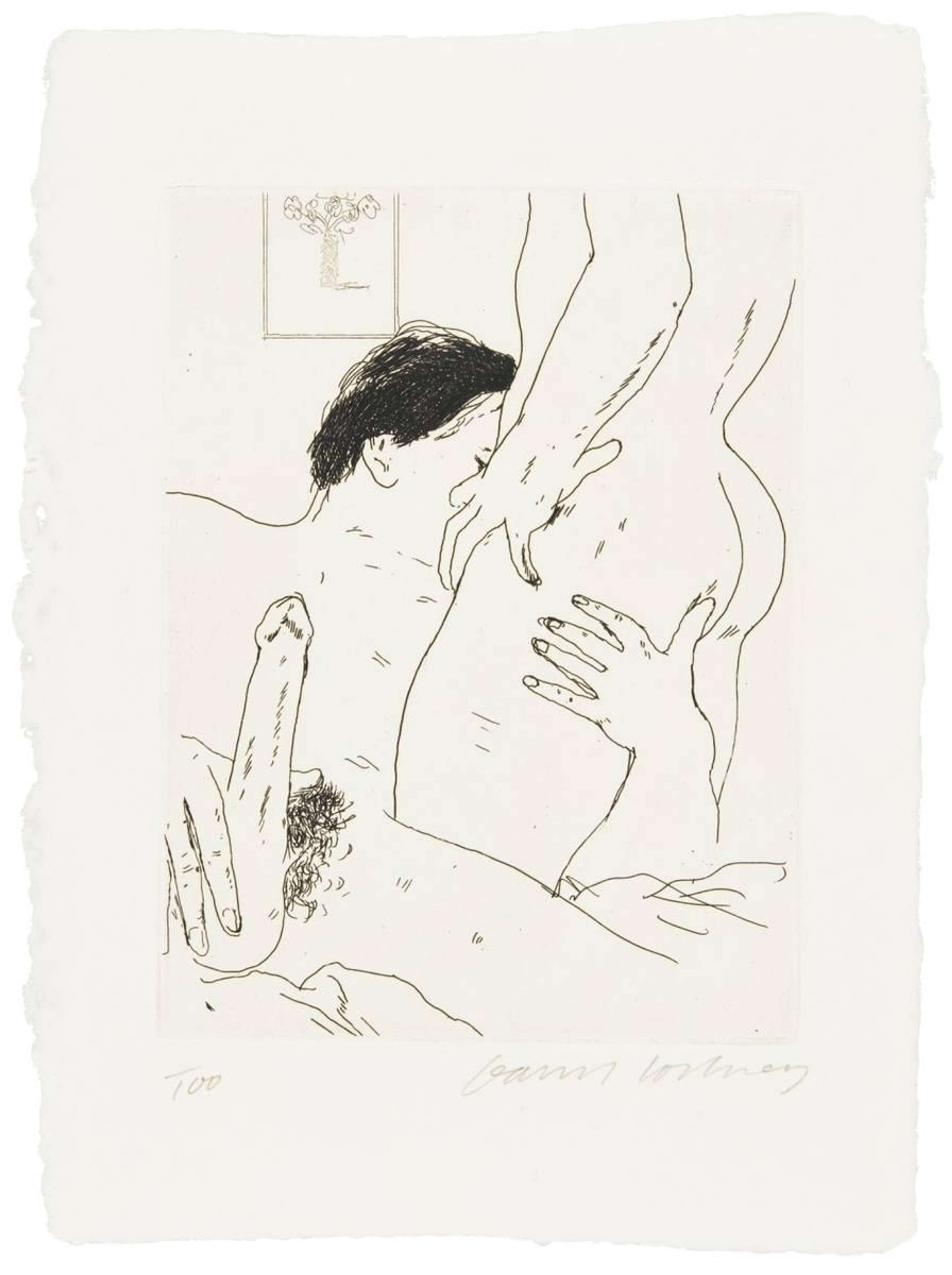 An Erotic Etching - Signed Print by David Hockney 1975 - MyArtBroker