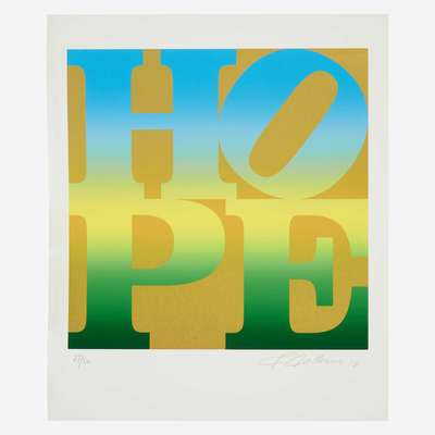 Seasons Of Hope (Gold) (complete set) - Signed Print by Robert Indiana 2012 - MyArtBroker