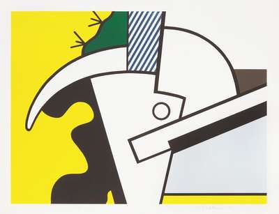 Bull Head II - Signed Mixed Media by Roy Lichtenstein 1973 - MyArtBroker