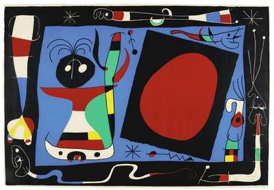 La Femme Au Miroir - Signed Print by Joan Miró 1957 - MyArtBroker