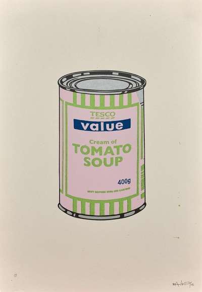 Soup Can (lilac, lime and blue) - Signed Print by Banksy 2005 - MyArtBroker