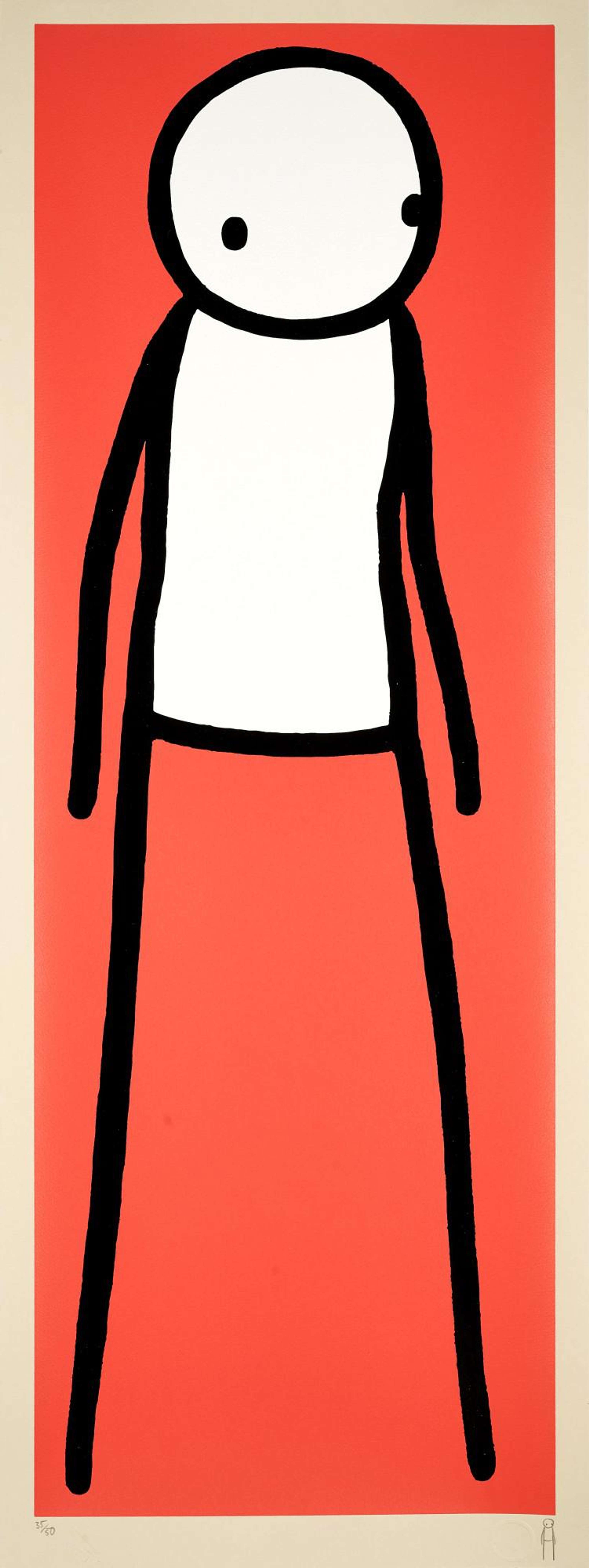 Walk (red) - Signed Print by Stik 2012 - MyArtBroker