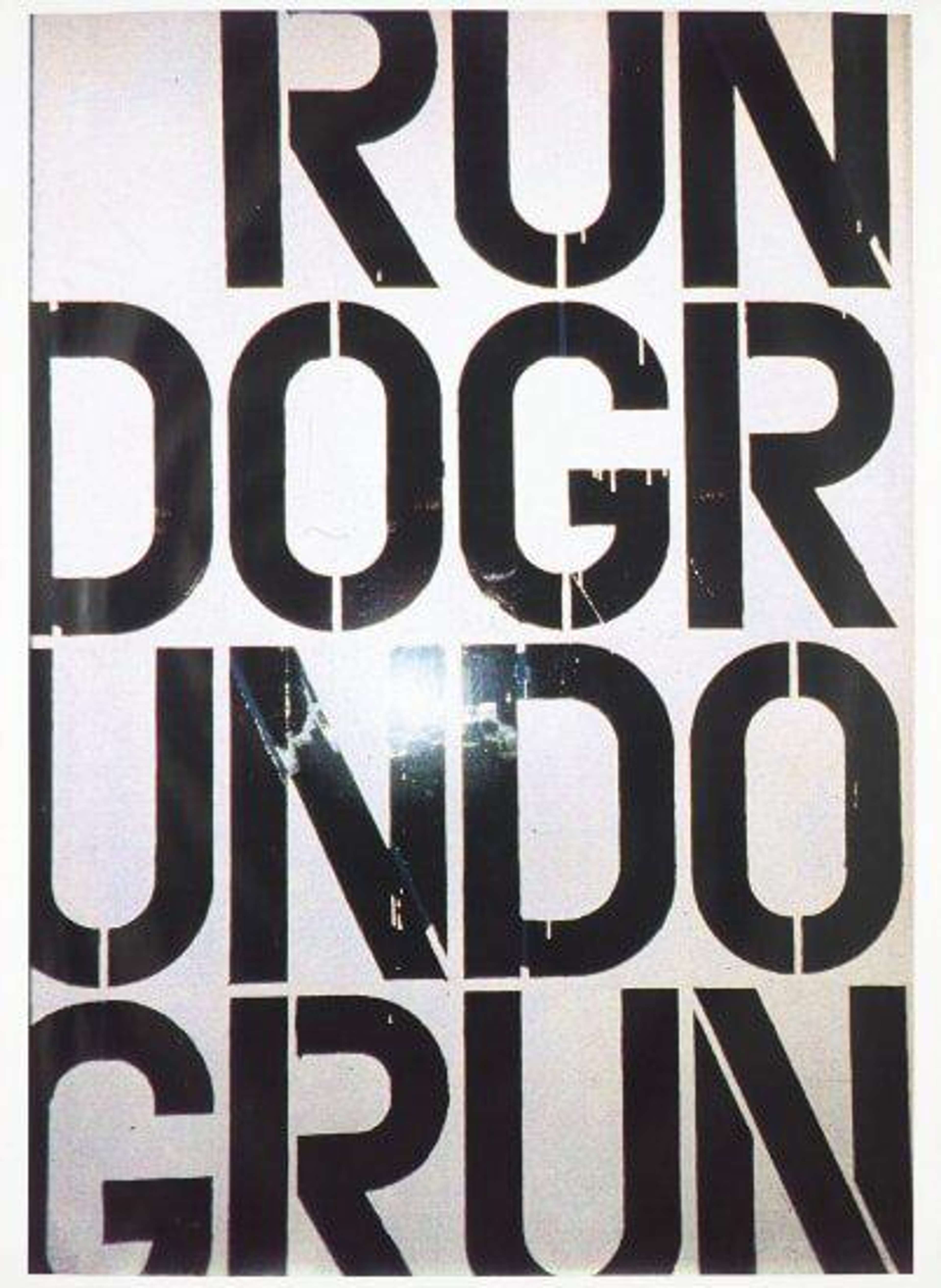 Run Dog Run by Christopher Wool