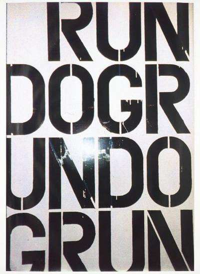 Run Dog Run (complete set) - Signed Print by Christopher Wool 1991 - MyArtBroker