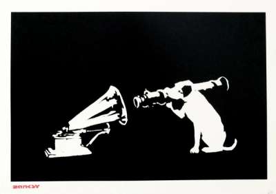 HMV Dog - Unsigned Print by Banksy 2003 - MyArtBroker