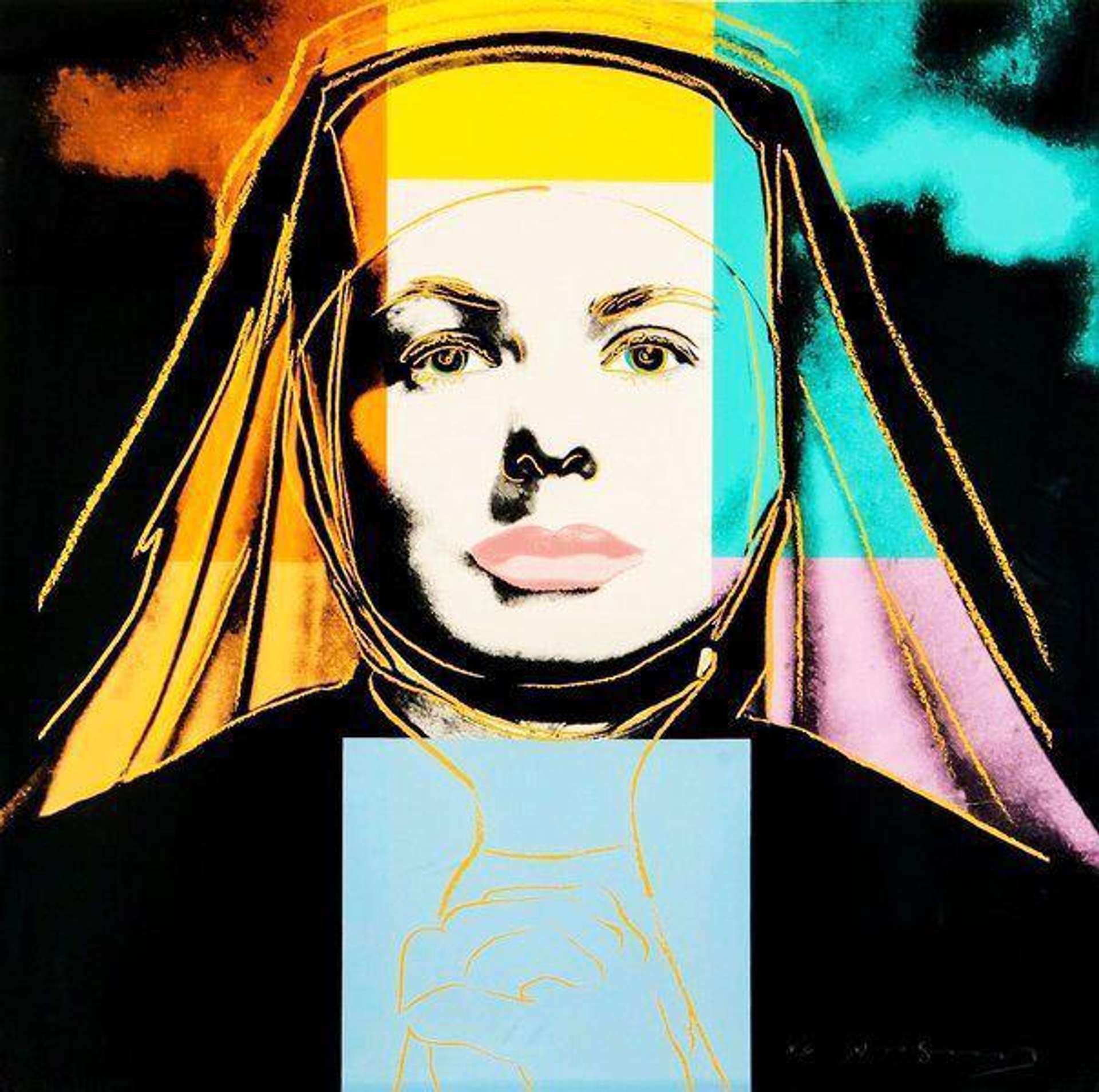Ingrid Bergman, The Nun (F. & S. II.314) by Andy Warhol - MyArtBroker