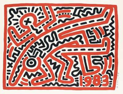 Untitled 1983 - Signed Print by Keith Haring 1983 - MyArtBroker