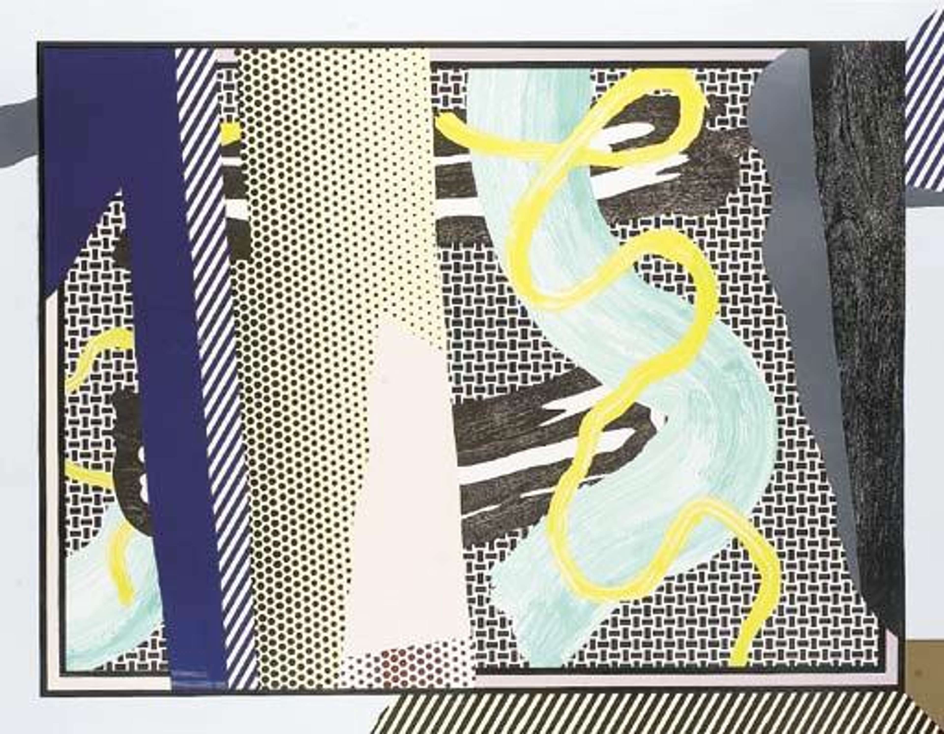 Reflections On Brushstrokes - Signed Mixed Media by Roy Lichtenstein 1990 - MyArtBroker