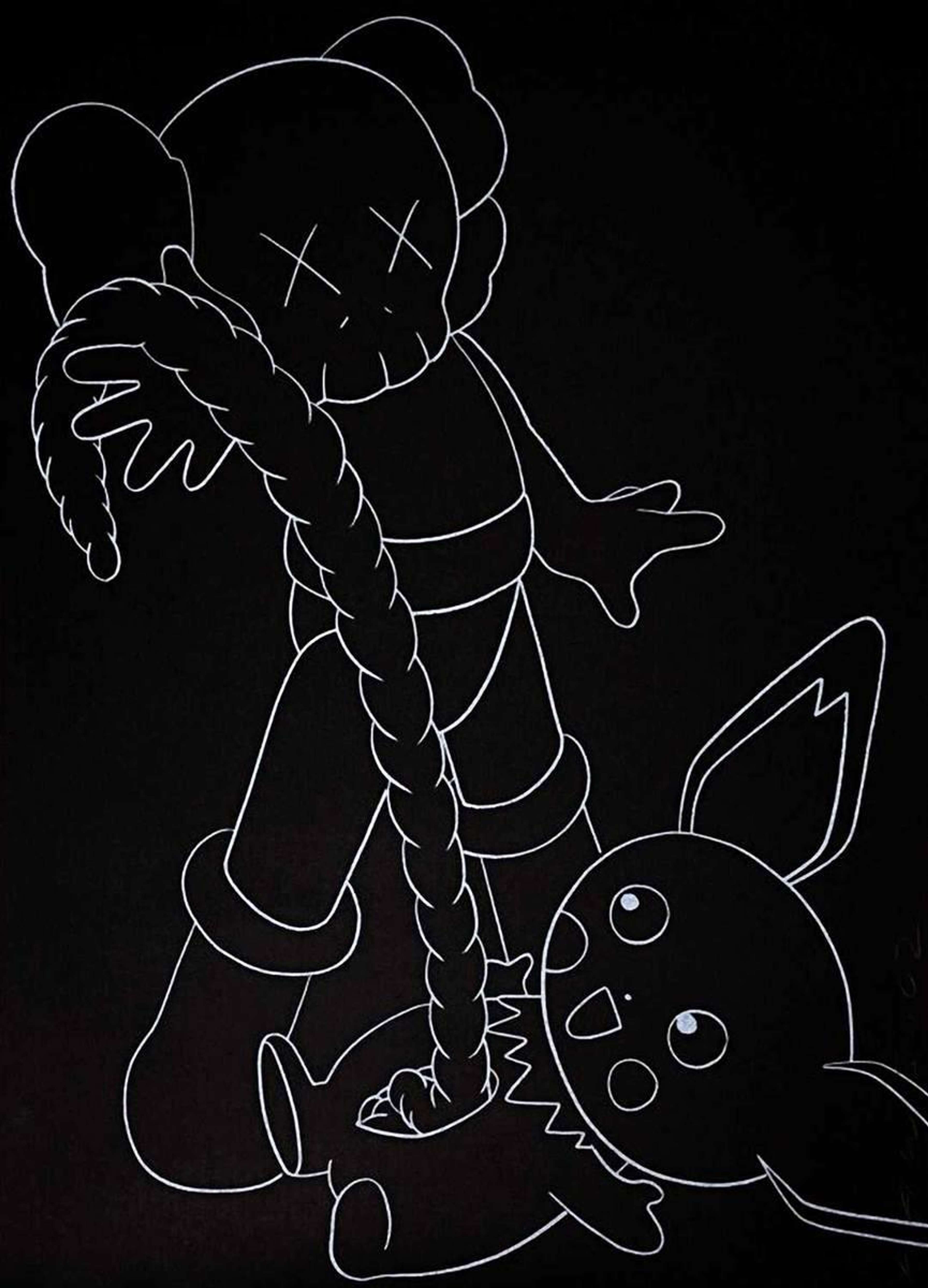 Companion Vs Pikachu - Signed Print by KAWS 2002 - MyArtBroker