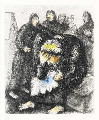 Jacob Pleurant Joseph (La Bible) - Signed Print by Marc Chagall 1931 - MyArtBroker