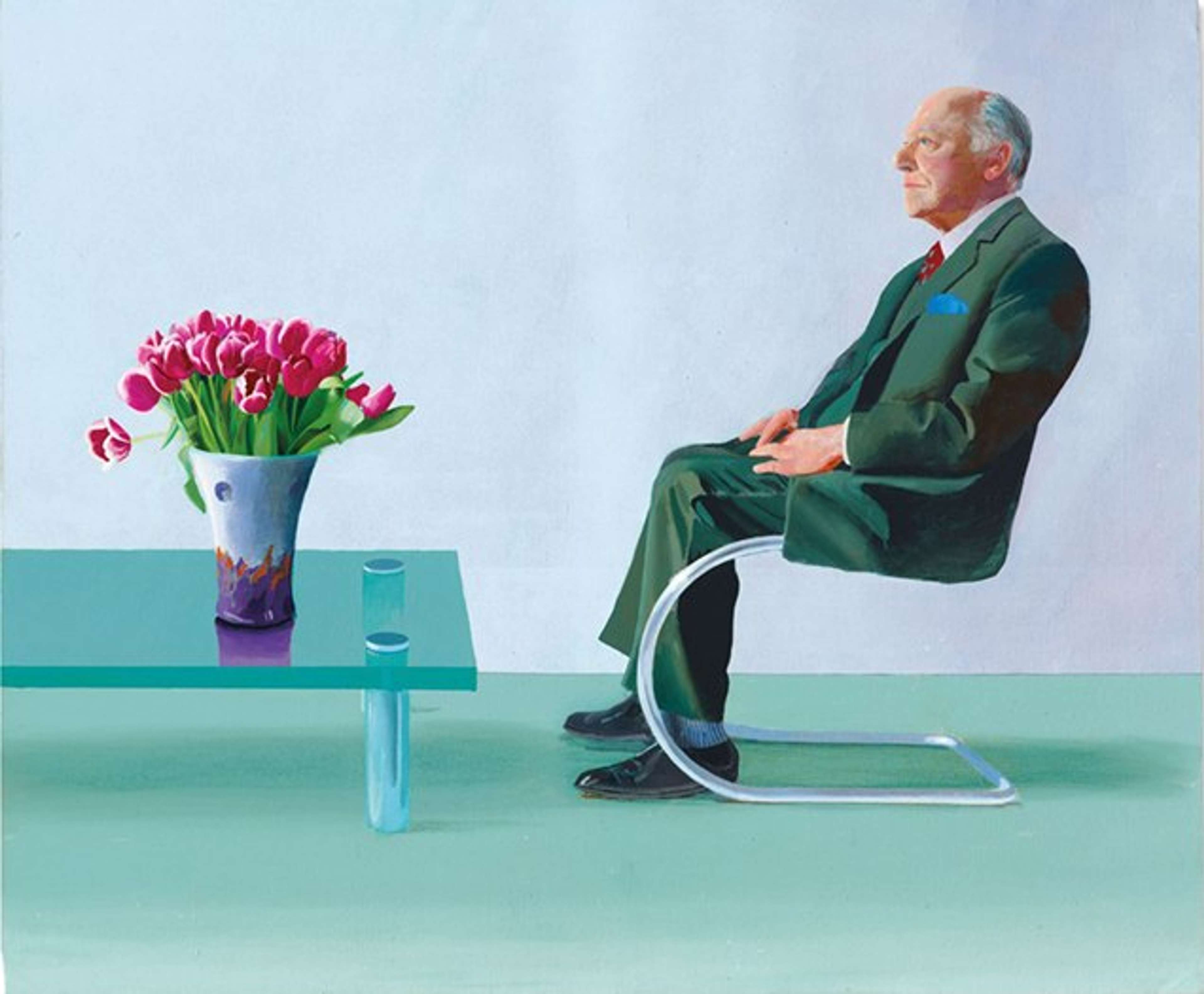 Portrait Of Sir David Webster by David Hockney