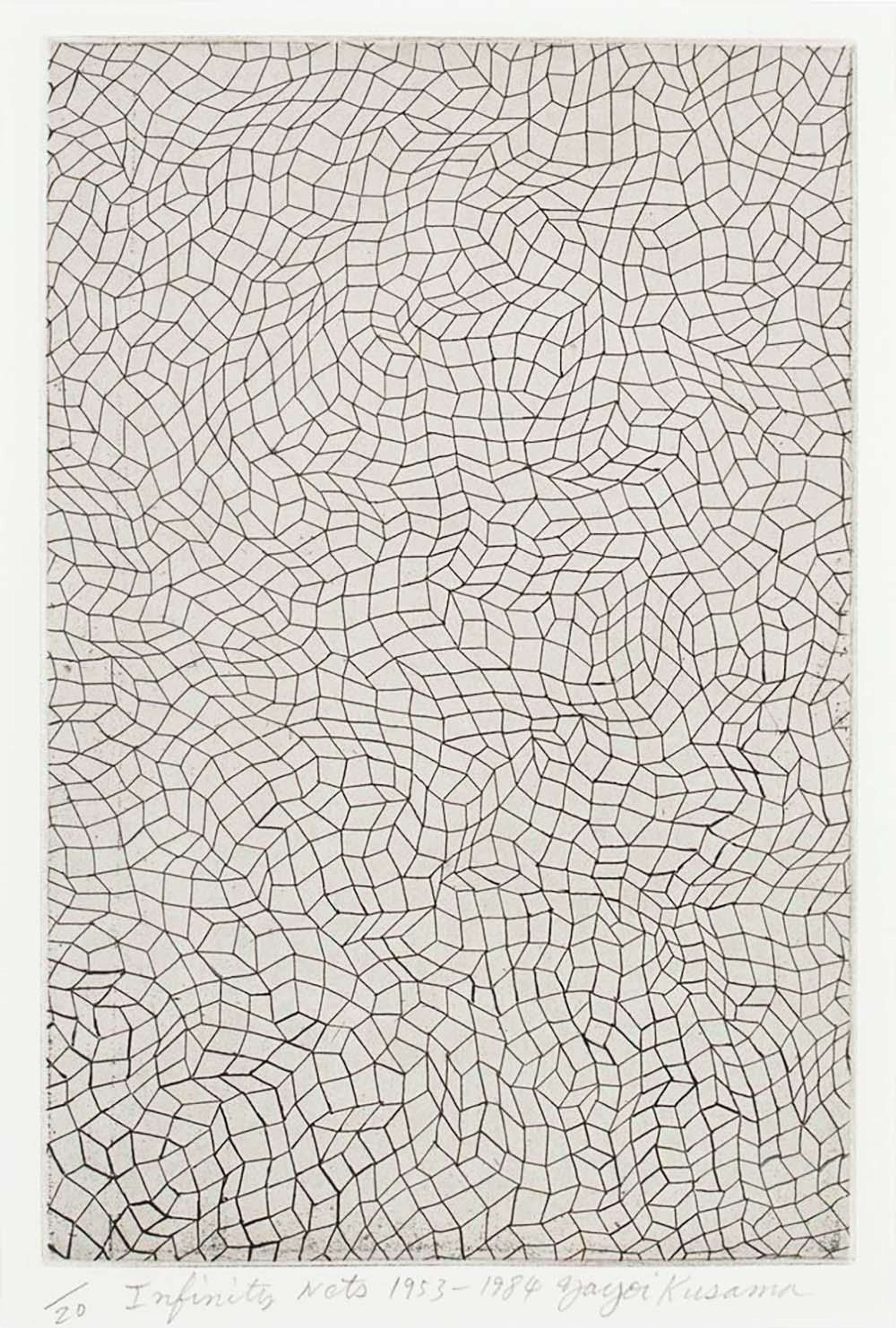 Infinity Nets - Signed Print by Yayoi Kusama 1953 - MyArtBroker