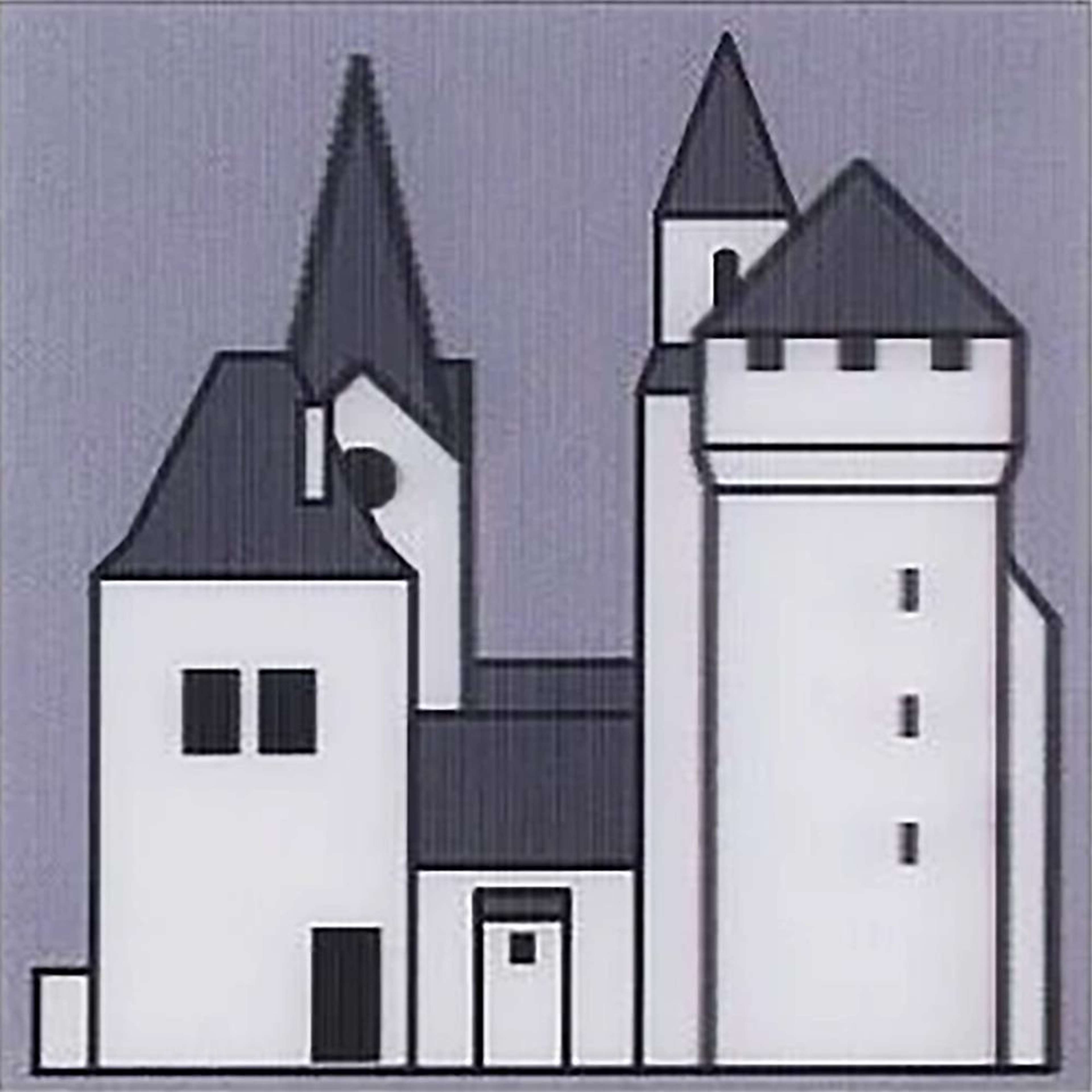 Medieval Village #2 - Signed Print by Julian Opie 2019 - MyArtBroker