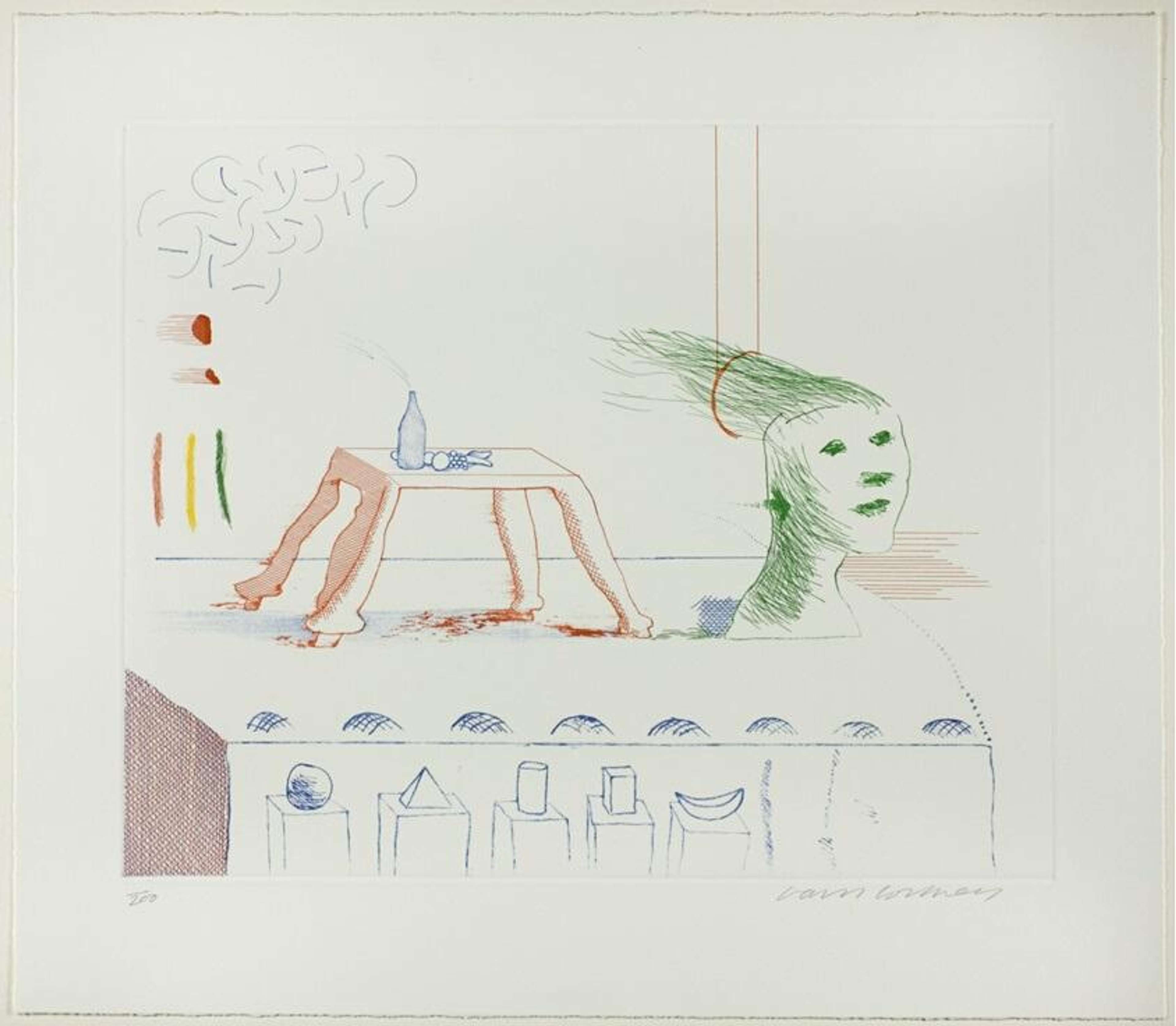 A Moving Still Life - Signed Print by David Hockney 1977 - MyArtBroker