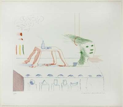 A Moving Still Life - Signed Print by David Hockney 1977 - MyArtBroker