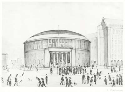 Reference Library - Signed Print by L. S. Lowry 1972 - MyArtBroker