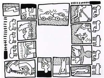 The Blueprint Drawings 4 - Signed Print by Keith Haring 1990 - MyArtBroker