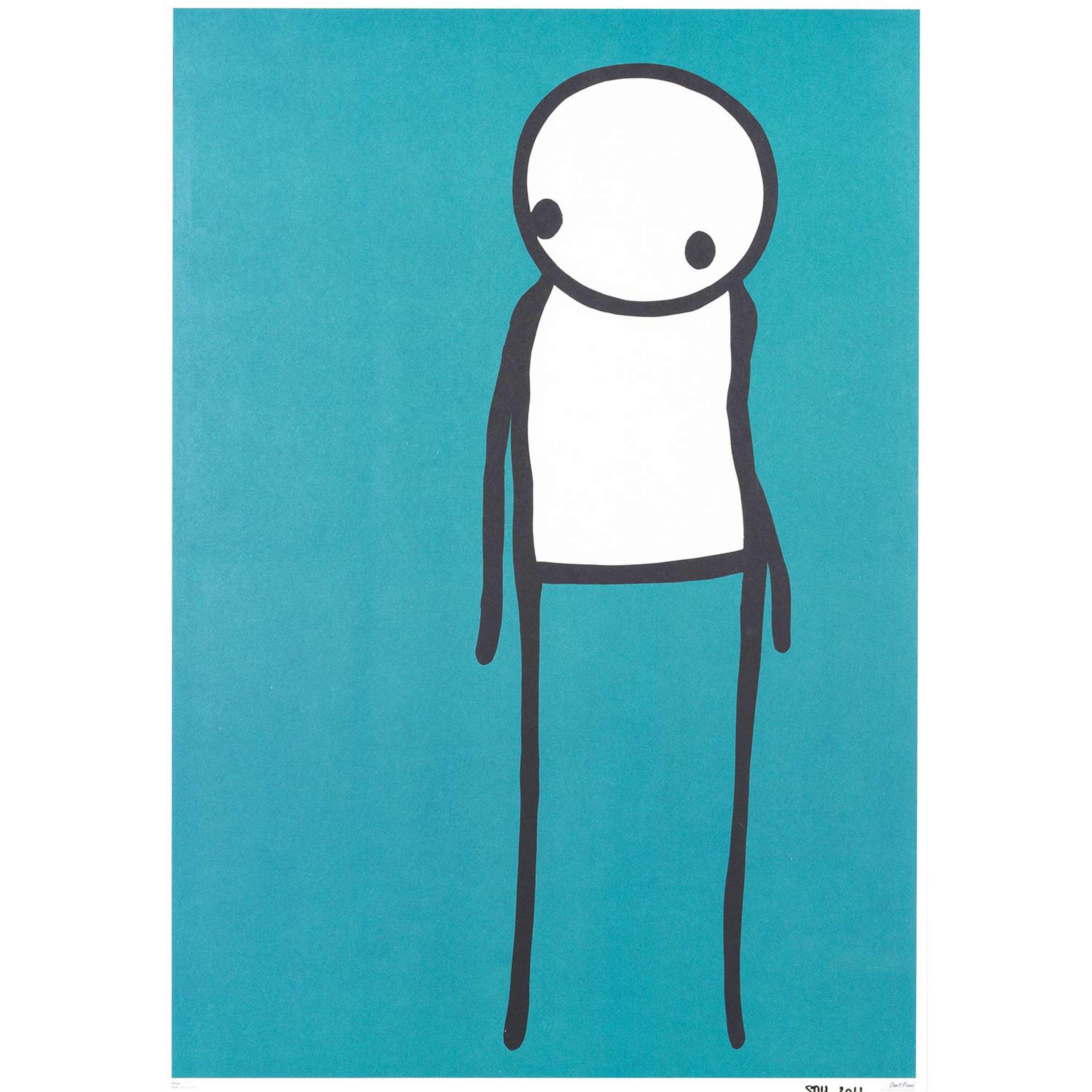 Deep (teal) - Signed Print by Stik 2011 - MyArtBroker