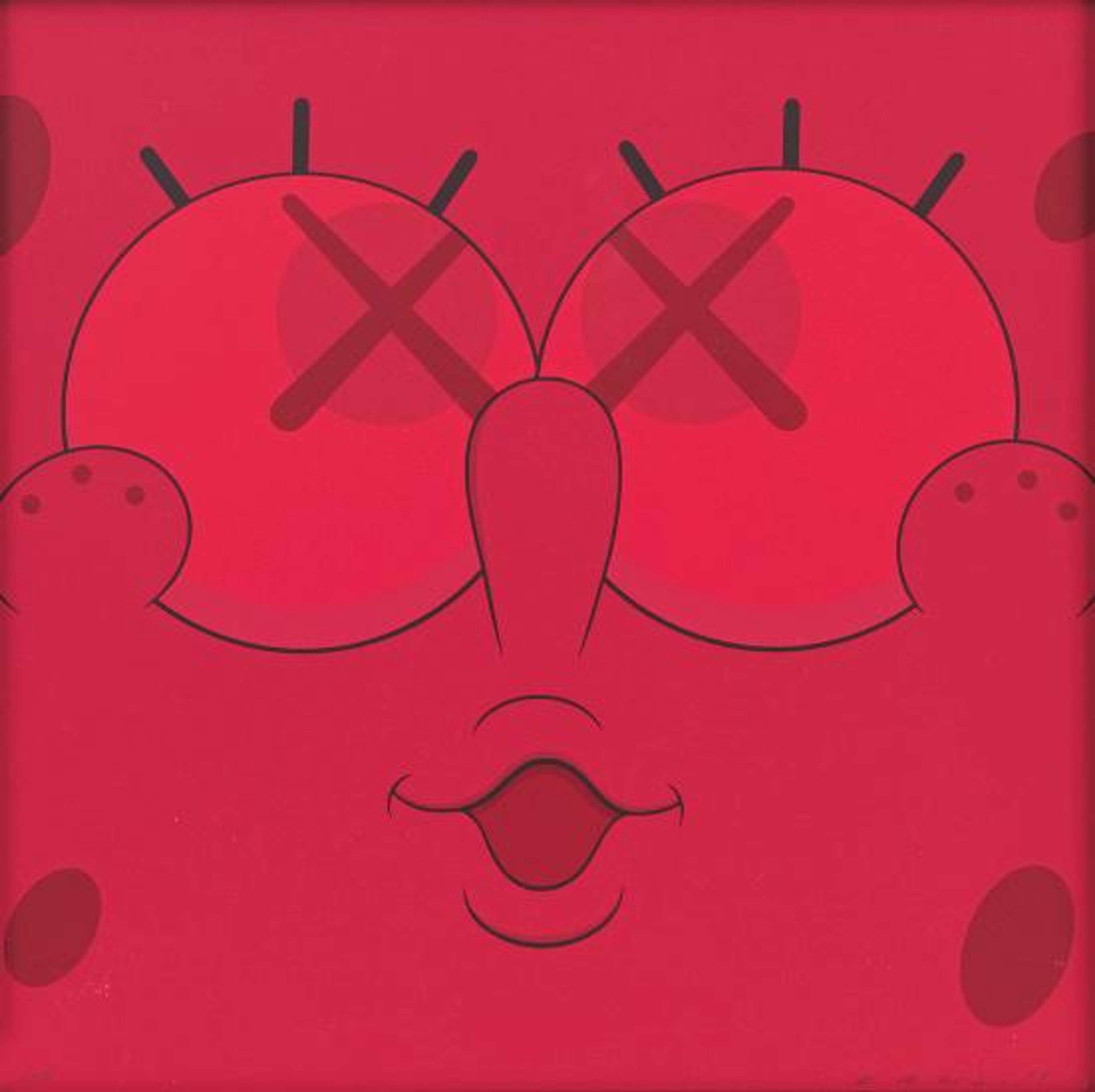 Kawsbob (red) by KAWS