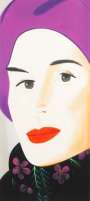 Alex Katz: Purple Hat (Ada) - Signed Print