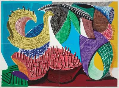 Four Part Splinge - Signed Print by David Hockney 1993 - MyArtBroker